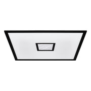 Plafoniera Moderna Bordonara Alluminio Nero Luce Led Integrato 36W