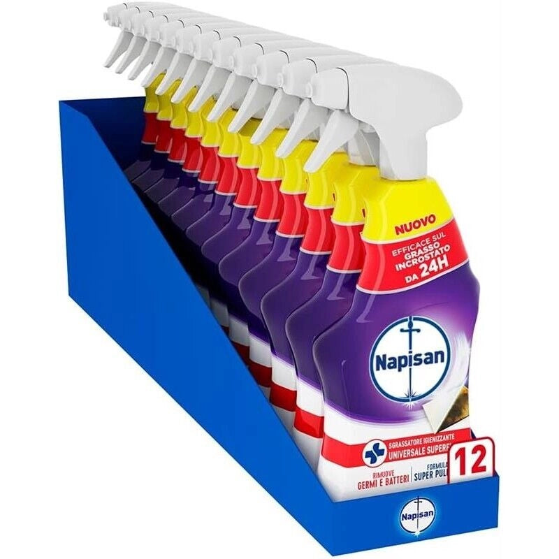 NAPISAN SPRAY 740 ML SGRASSATORE UNIVERSALE SUPERFICI IGIENIZZANTE ANTI GERMI E BATTERI SUPER PULENTE