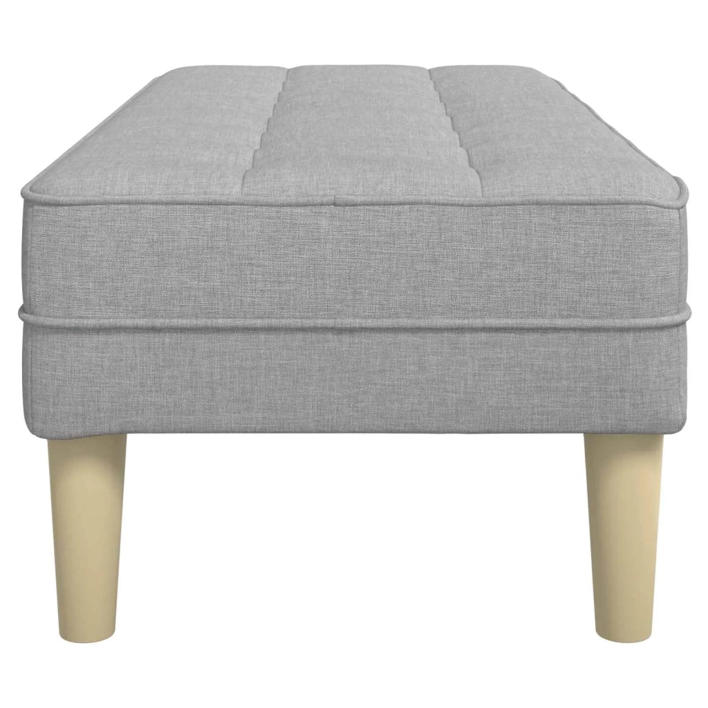 panchina con cuscino Grigio Nuvola 113 x 57 x 39 cm Tessuto 42001944