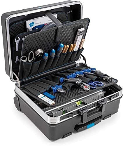 BandW 120.04-P GO mobil Valigetta portautensili con manico telescopico e ruote 36 litri 48 x 37.5 x 20 cm interno colore Nero