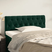 Testiera-Testata-Testiera Decorativa Verde scuro 90x7x78/88 cm in Velluto