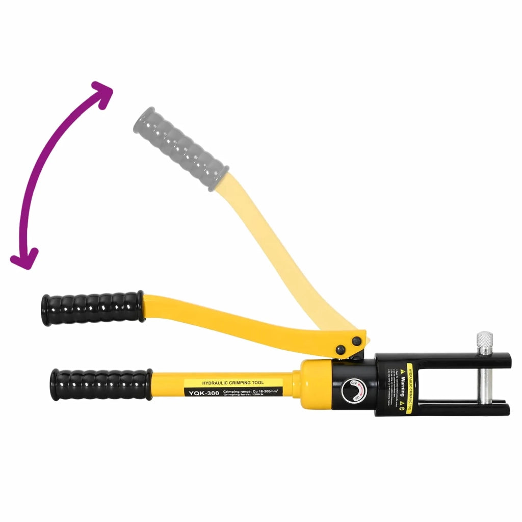 Strumento per Crimpatura Cavi Idraulico 12 T 10-300 mm² Acciaio 42042662