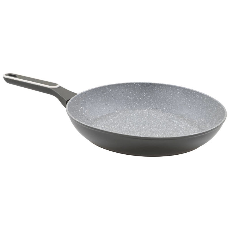 Set di 6 Padelle Alluminio Forgiato 30 Grit Stone Manico Soft Touch Fondo Induzione