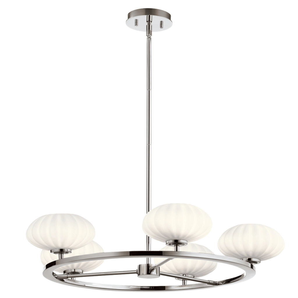 Lampadario Pim cromato lucido LED 5xG9 IP44 Quintiesse