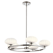 Lampadario Pim cromato lucido LED 5xG9 IP44 Quintiesse