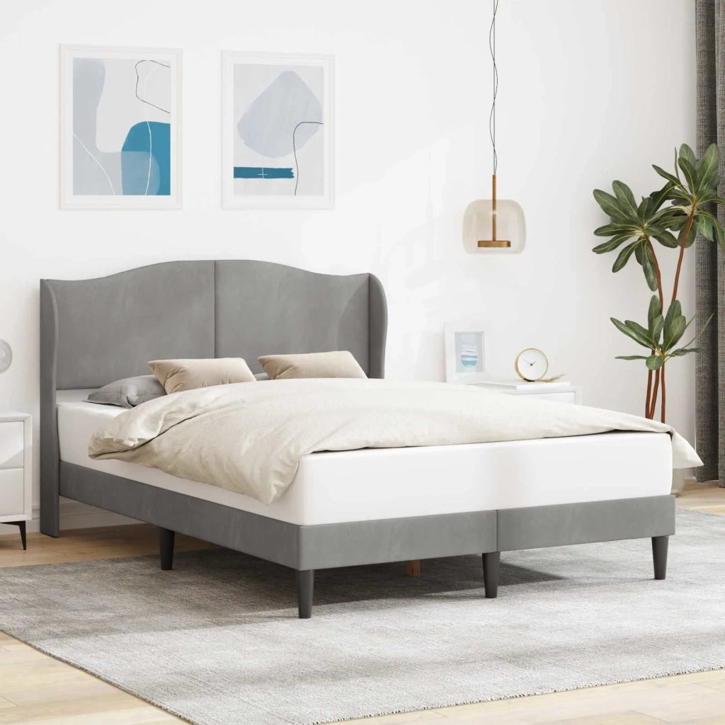 Struttura del letto Grigio Chiaro 140 x 200 cm Velluto 42027923