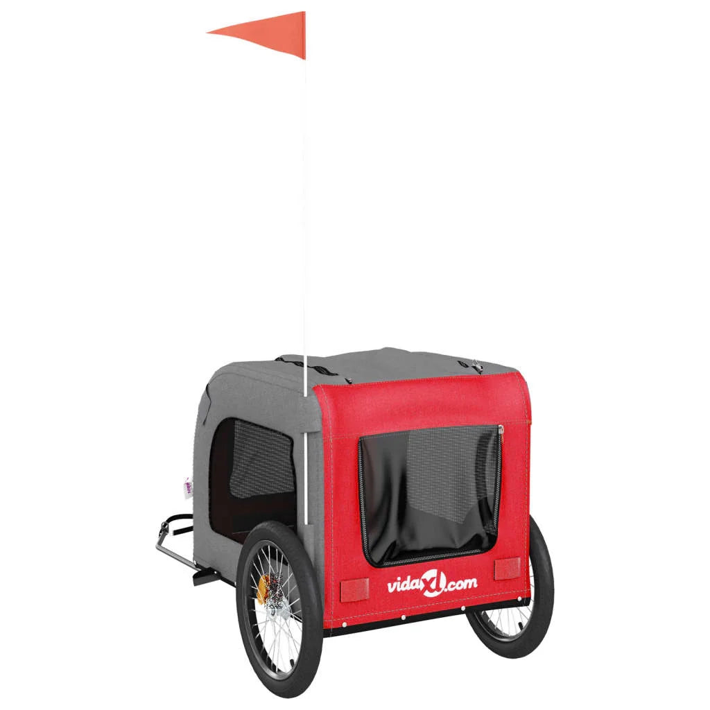 Rimorchio/carrello per animali domestici rosso 02_0044356