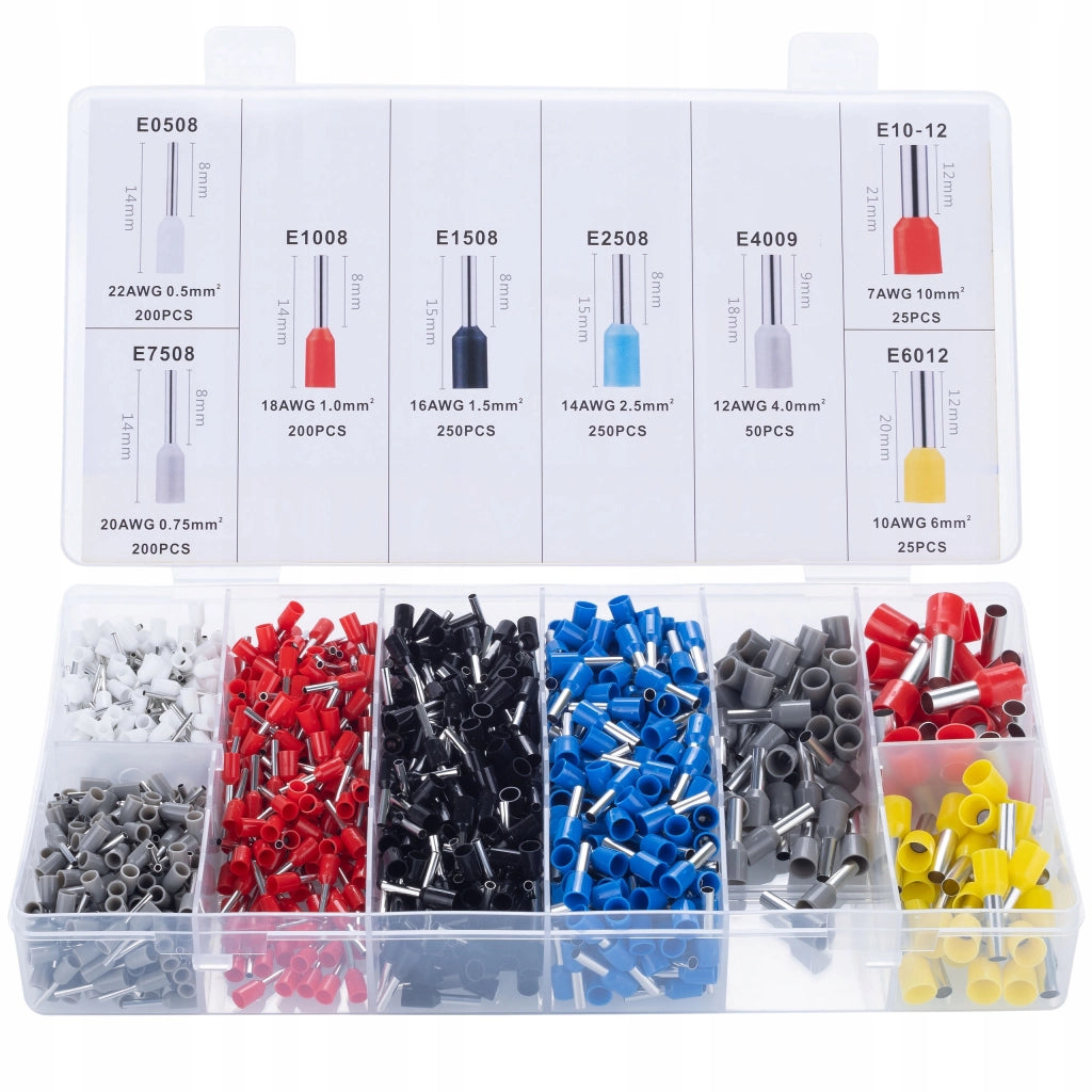 Zaciskatrice per Capicorda Isolati + 1200 Capicorda + Spelafili Automatico – Set Completo per Elettricisti | Precisione