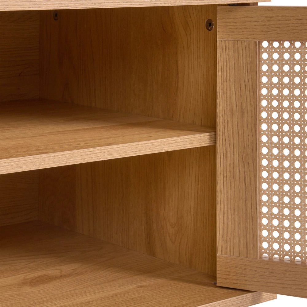 Scarpiera con appendiabiti MDF marrone chiaro 6 scomparti per scarpe 4 ganci