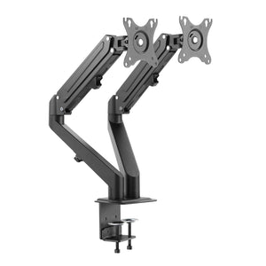 Braccio monitor da scrivania Supporto per 2 schermi da 17-27" conforme a VESA, con molla a gas