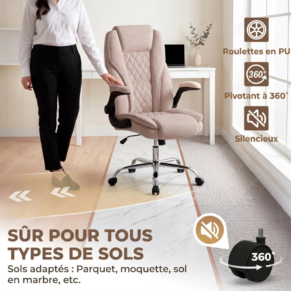 Sedia da ufficio ergonomica ¨C Minimal ¨C rosa 70x70x114-122 cm