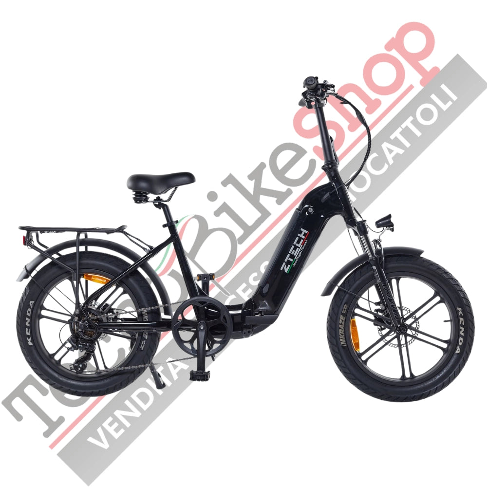 Bicicletta Elettrica Z-Tech ZT-89-K KRONOS 250/500W 48V13Ah Batteria Litio-Nero