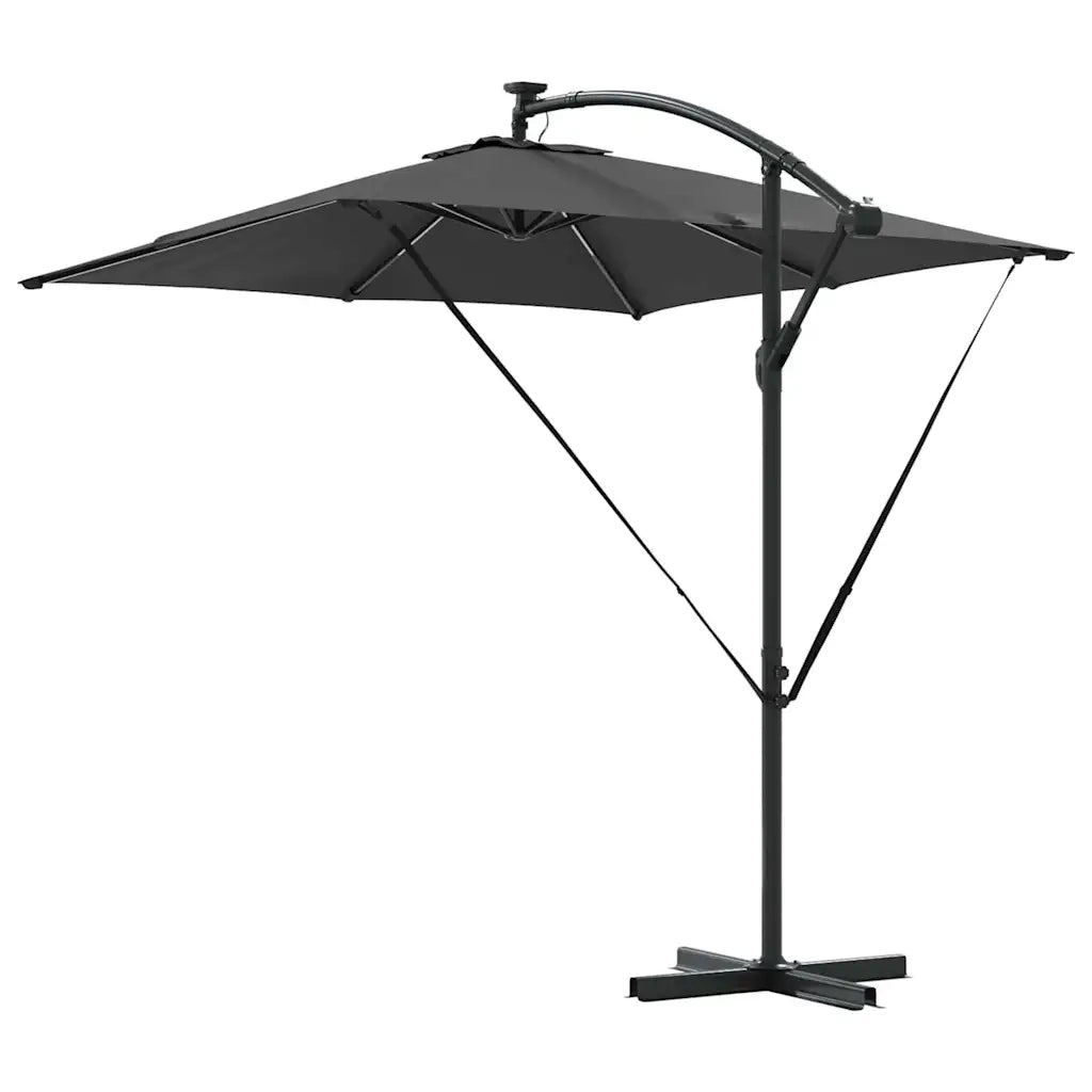 Ombrellone-Ombrello da giardino Antracite 249 x 249 x 250 cm Poliestere e Alluminio