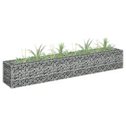 Gabbione Letto Rialzato in Acciaio Zincato 180x30x30 cm 145633