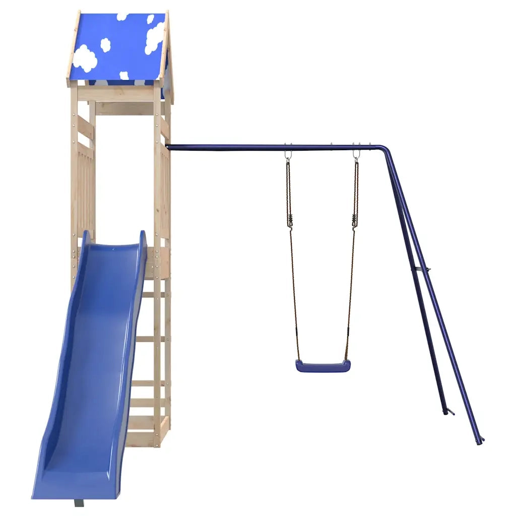 Set da Gioco da Esterno in Legno Massello di Pino 3279034