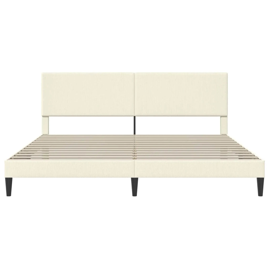 Struttura del letto Crema 180 x 200 cm Tessuto in Cords 42027742