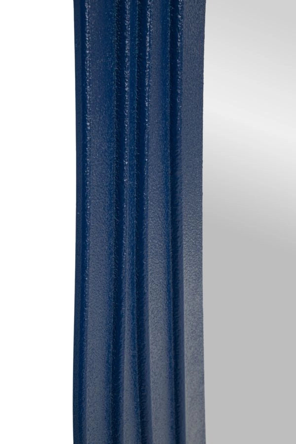 Specchio da Muro Dafne Blu 90x4x165 cm in MDF e Specchio Blu