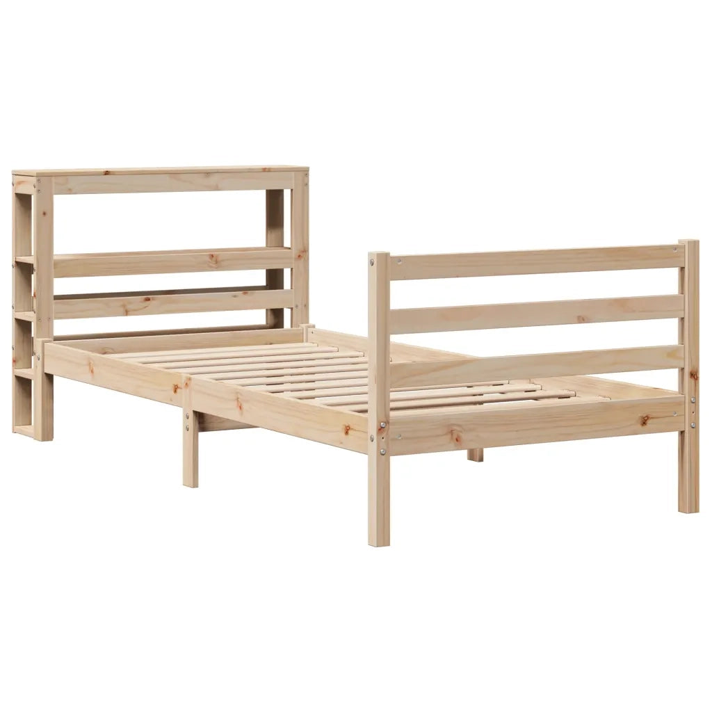 Letto senza Materasso 90x190 cm in Legno Massello di Pino