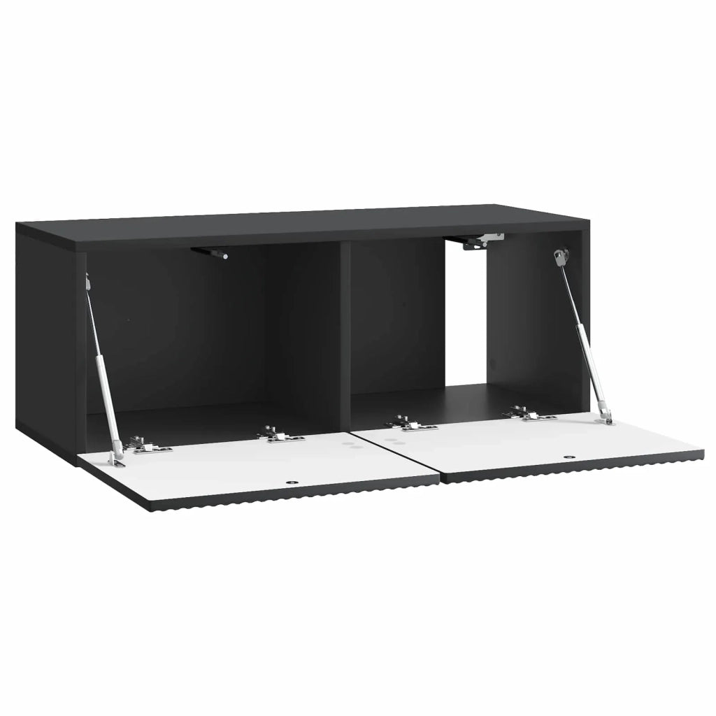 Mobile Porta TV da Muro Nero 78,5 x 31 x 30 cm 898546