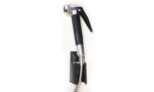 Set Idroscopino wc Nero Doccetta Supporto E Flessibile 150 cm