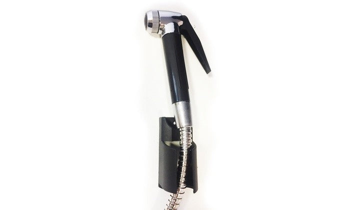 Set Idroscopino wc Nero Doccetta Supporto E Flessibile 150 cm