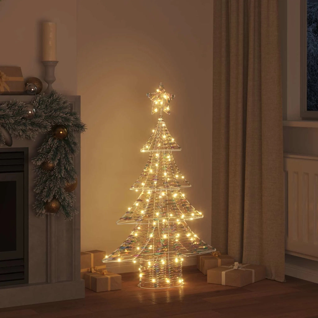 Albero di Natale con 120 LED Bianco caldo 120,5 cm PET 42018985