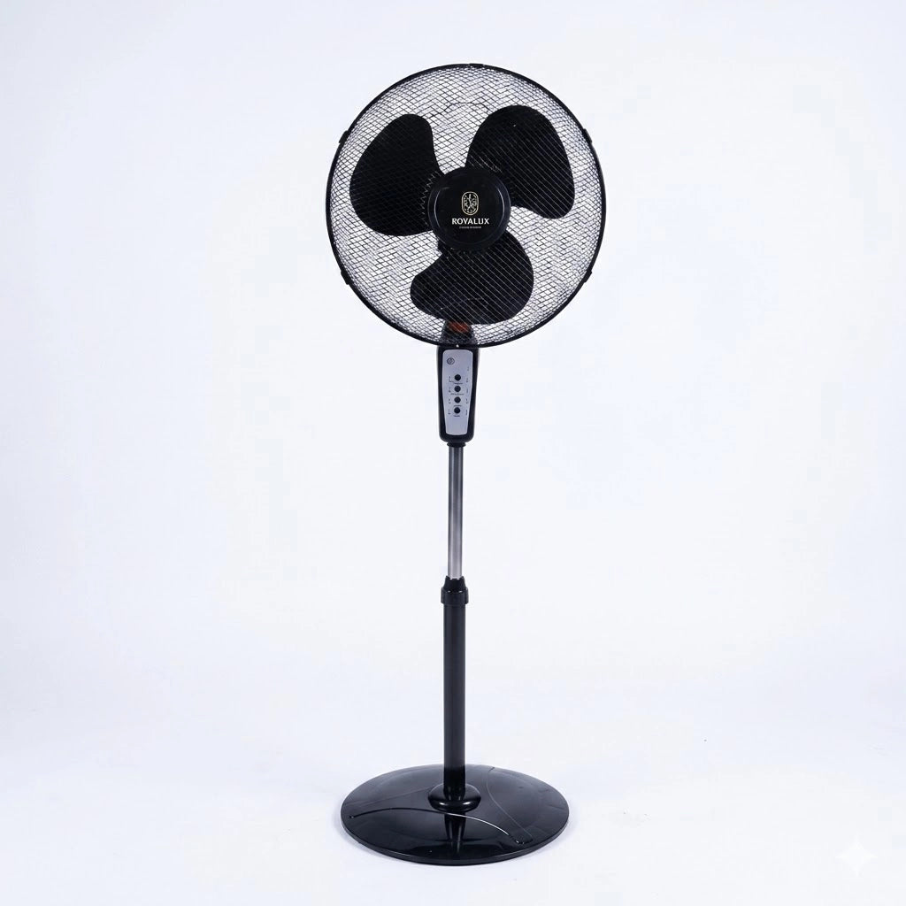 VENTILATORE CON BASE E TELECOMANDO 65W - 3 VELOCITA H128 COLORE: NERO