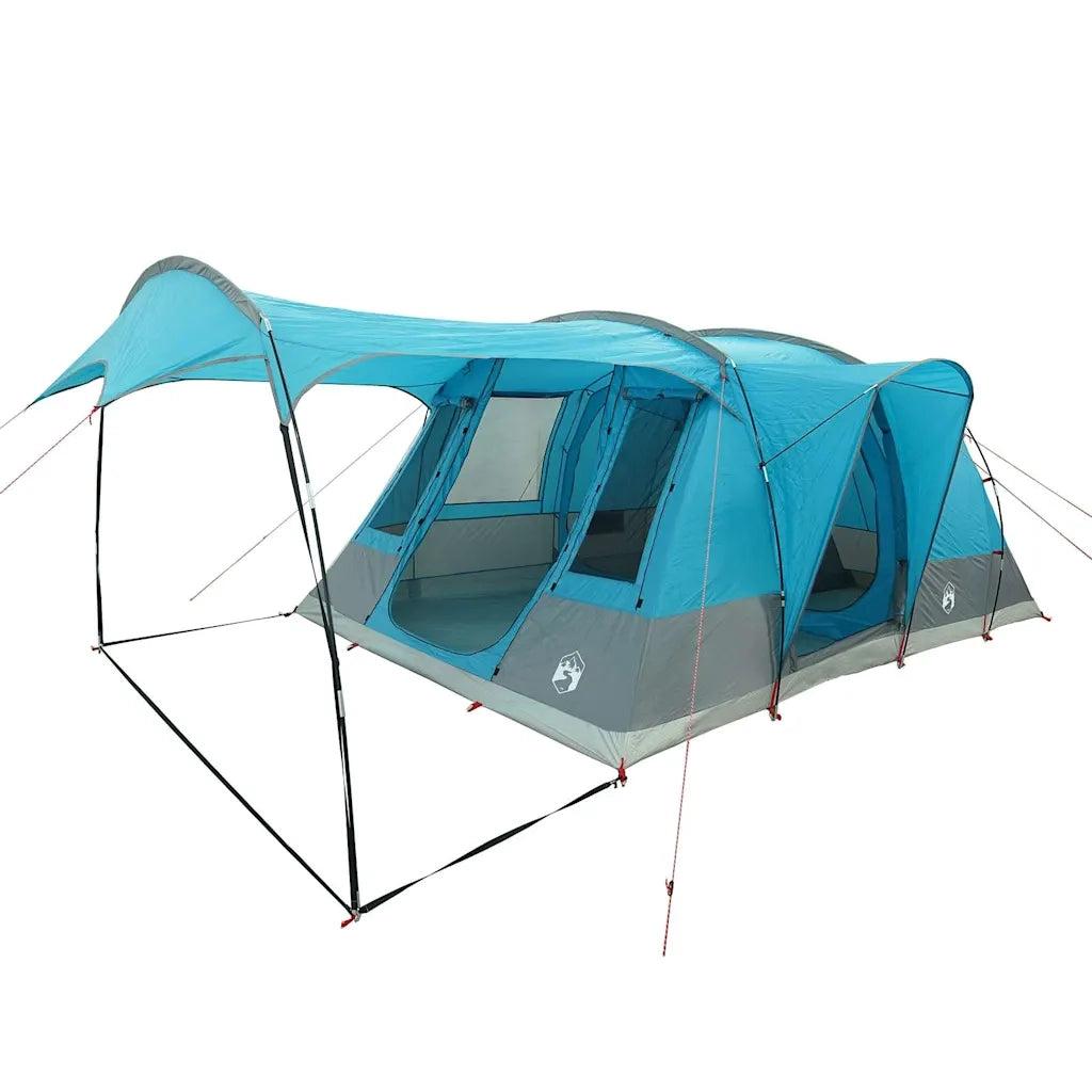 vidaXL Tenda da Campeggio a Tunnel per 5 Persone Blu Impermeabile