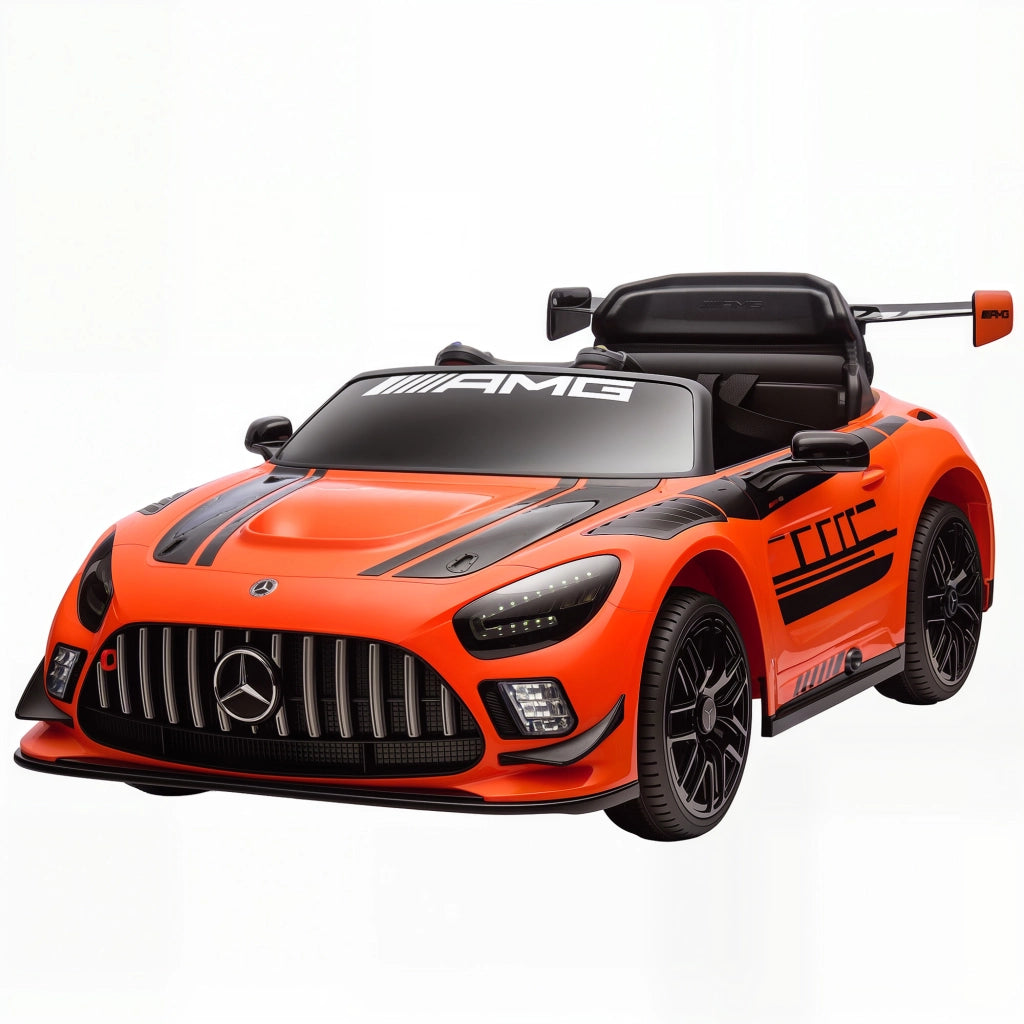 Auto Bambini Mercedes-AMG 12V ¨C Zephmum ¨C Arancione con Telecomando e Luci LED