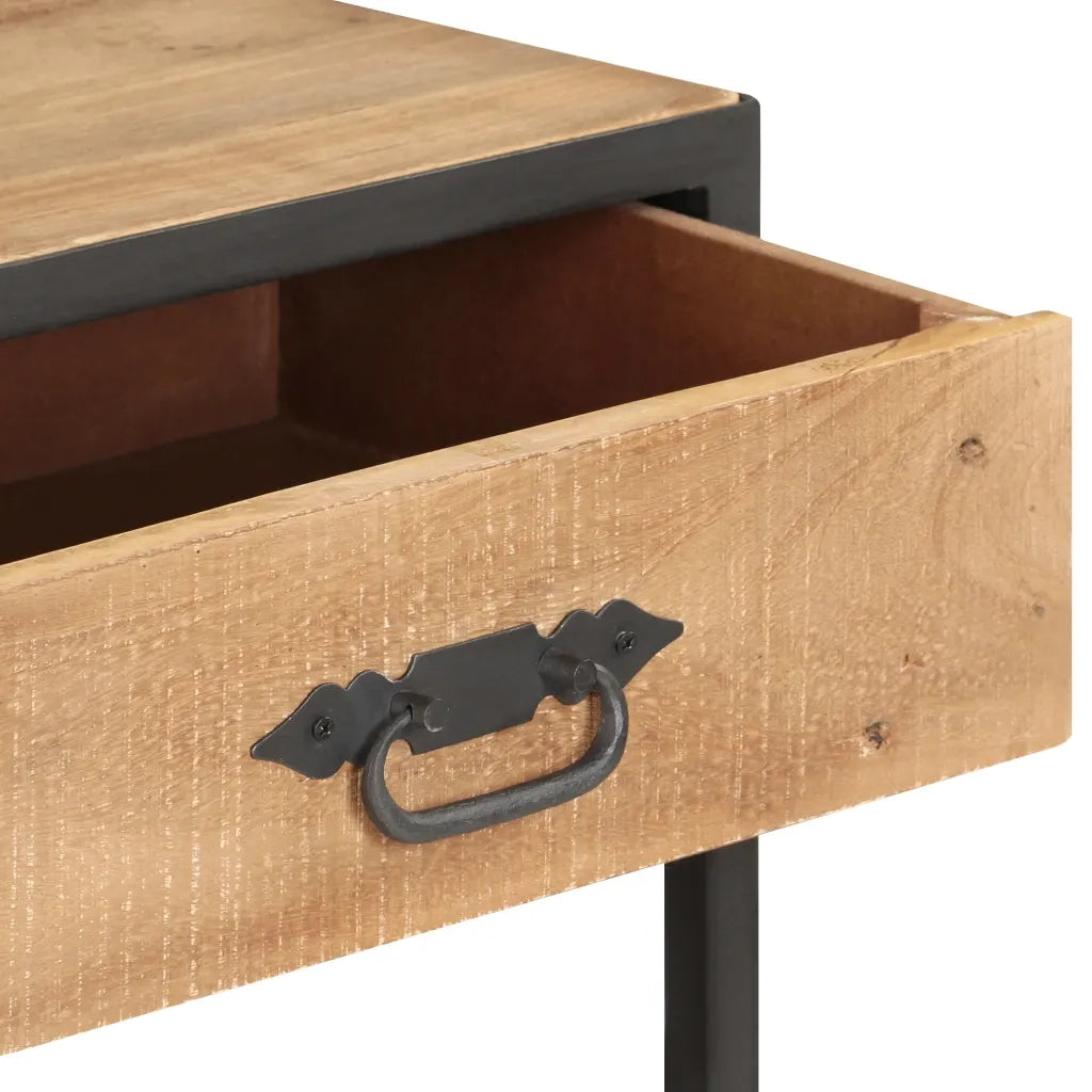 Tavolo Consolle 90x35x74cm in Legno Massello di Recupero 323516