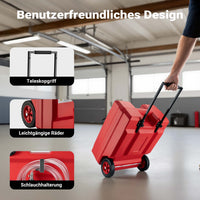 Serbatoio portatile per travaso carburante da 48 l con pompa da 12 V, pompa mobile per diesel e benzina