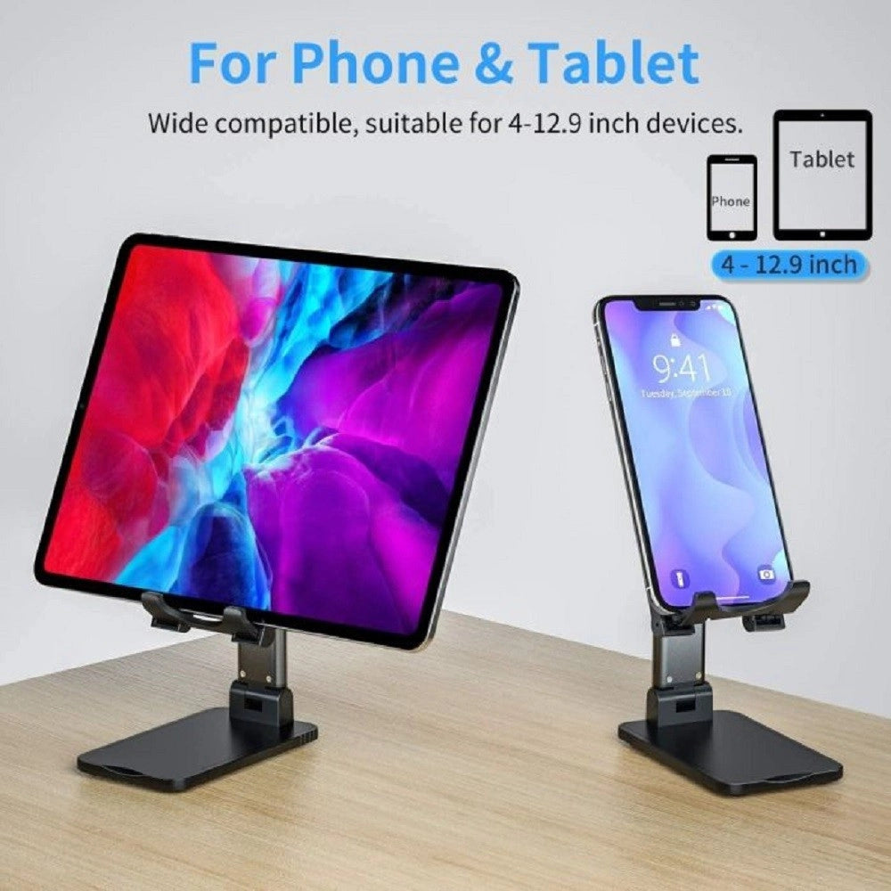 Trade Shop - Supporto Porta Cellulare Universale Regolabile Tablet Telefono Da Tavolo Q-zj300 -