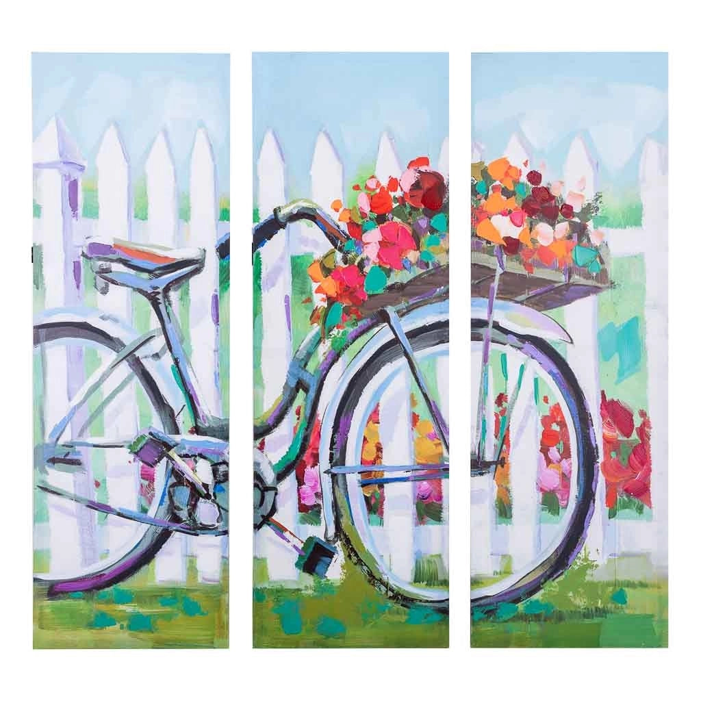 Quadro dipinto a mano 30x90x3h