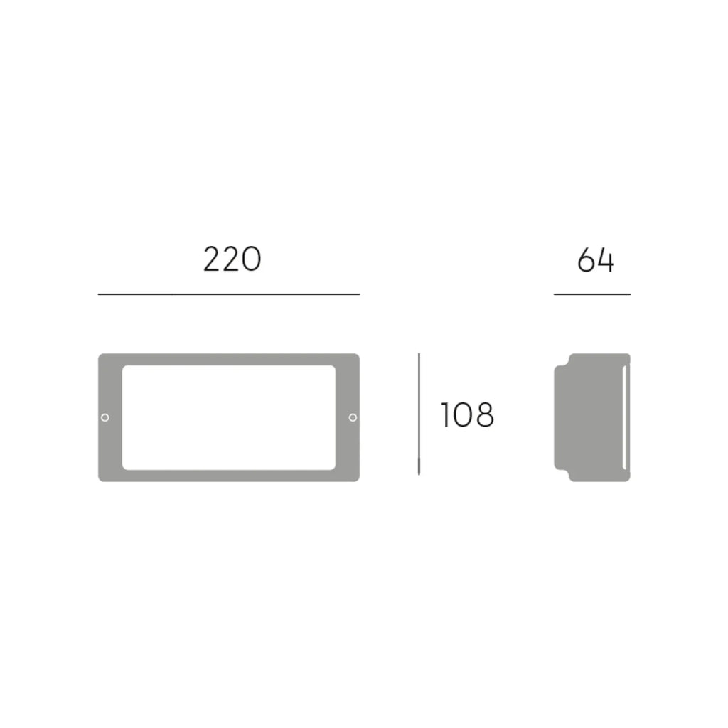 Applique Esterni Interni Alluminio Bianco Led 10 W 700 Lm 3000K Screen