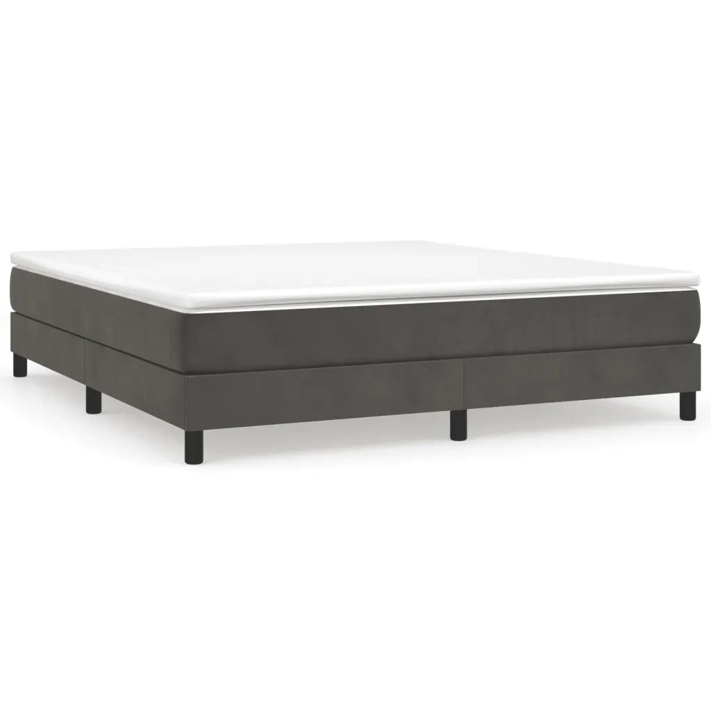 Giroletto a Molle Grigio Scuro 180x200 cm in Velluto cod mxl 43838
