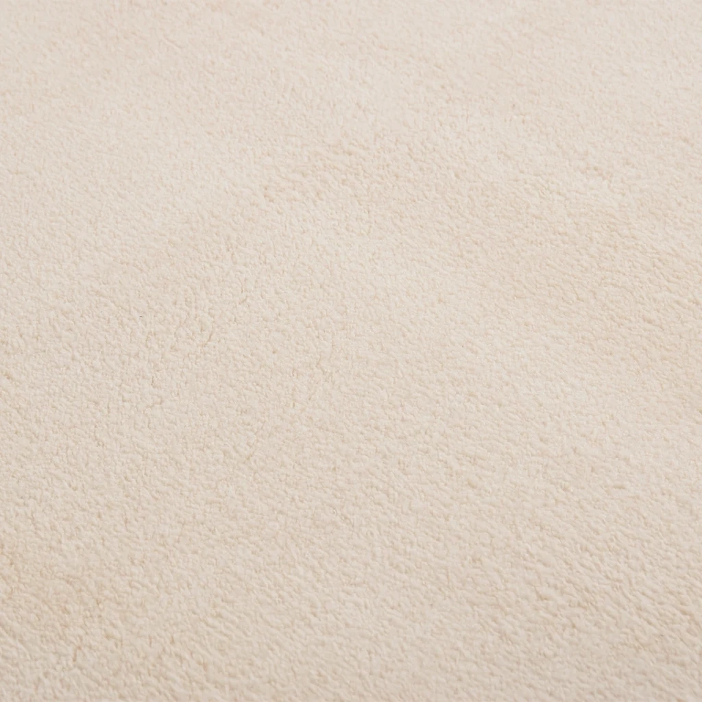 Tappeto Lavabile Soffice Pelo Corto 160x230cm Antiscivolo Beige 342202