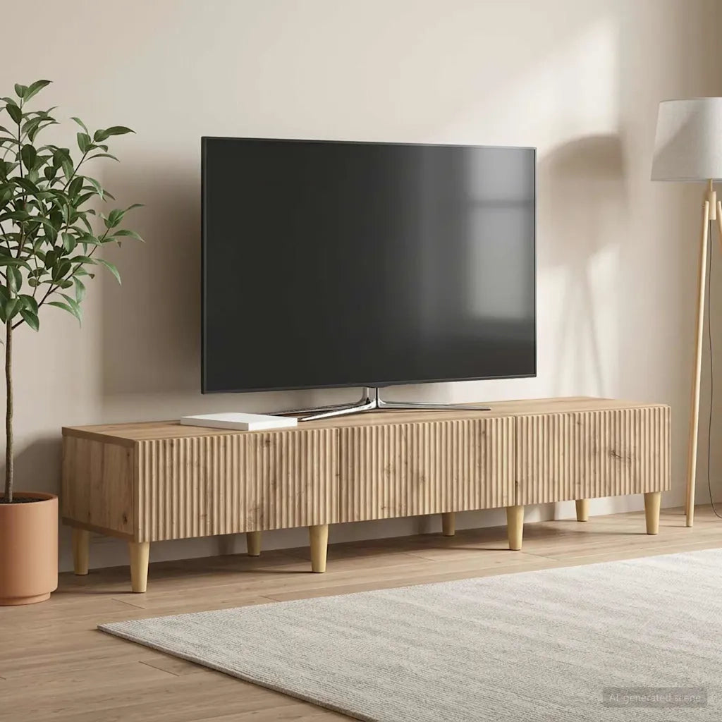 Mobile TV con cassetto Rovere Artigianale 147 x 34,5 x 30 cm 894714