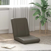 Sedia da Pavimento Grigio 50 x 73 x 60 cm Pelle Sintetica 42028160
