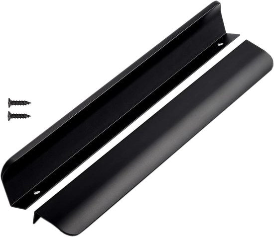 Maniglie occultabili per cucina - 6 pezzi Nero Maniglia occultabile 300mm