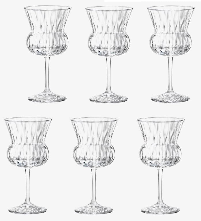 Set 6 Calici in Vetro Bloom Nick & Nora 15,5 cl Bormioli Rocco