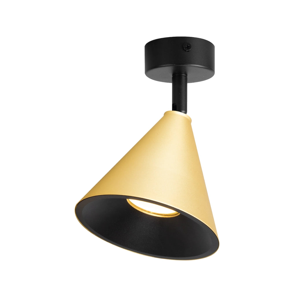 Faretto soffitto conico oro/nero CONE Milagro 1xGU10 10W