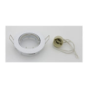 FARETTO INCASSO FISSO P/LED GU10 BIANCO- 5,0 pz