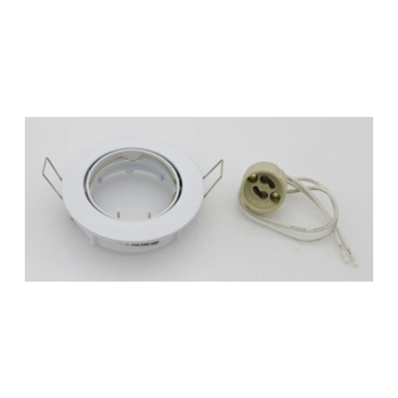 FARETTO INCASSO FISSO P/LED GU10 BIANCO- 5,0 pz