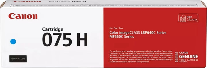 Canon 075 H cartuccia toner 1 pz Originale Ciano