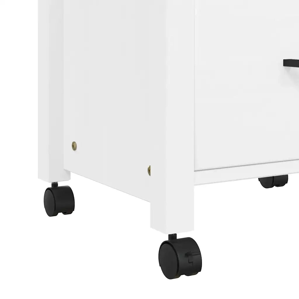 Carrello da Cucina MONZA 48x40x88,5 cm in Legno Massello di Pino 376084