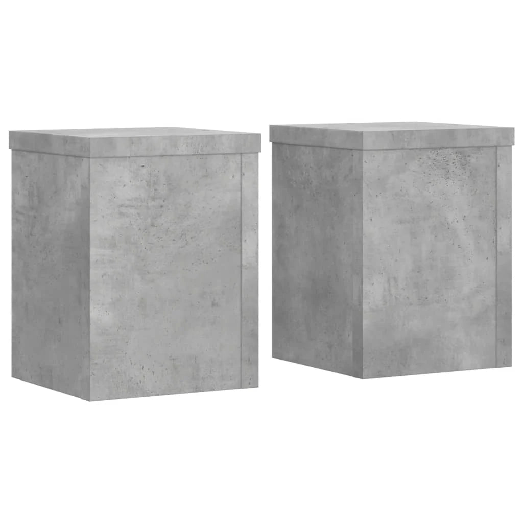 Portavasi mobili per fiori set da 2 legno ingegnerizzato grigio 02_0045332