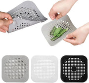 Filtro di Scarico Efficiente - Sistema di Filtrazione - Filtro di Scarico - Setaccio per Capelli - Doccia - Cucina - 14,5 cm x 14,5 cm
