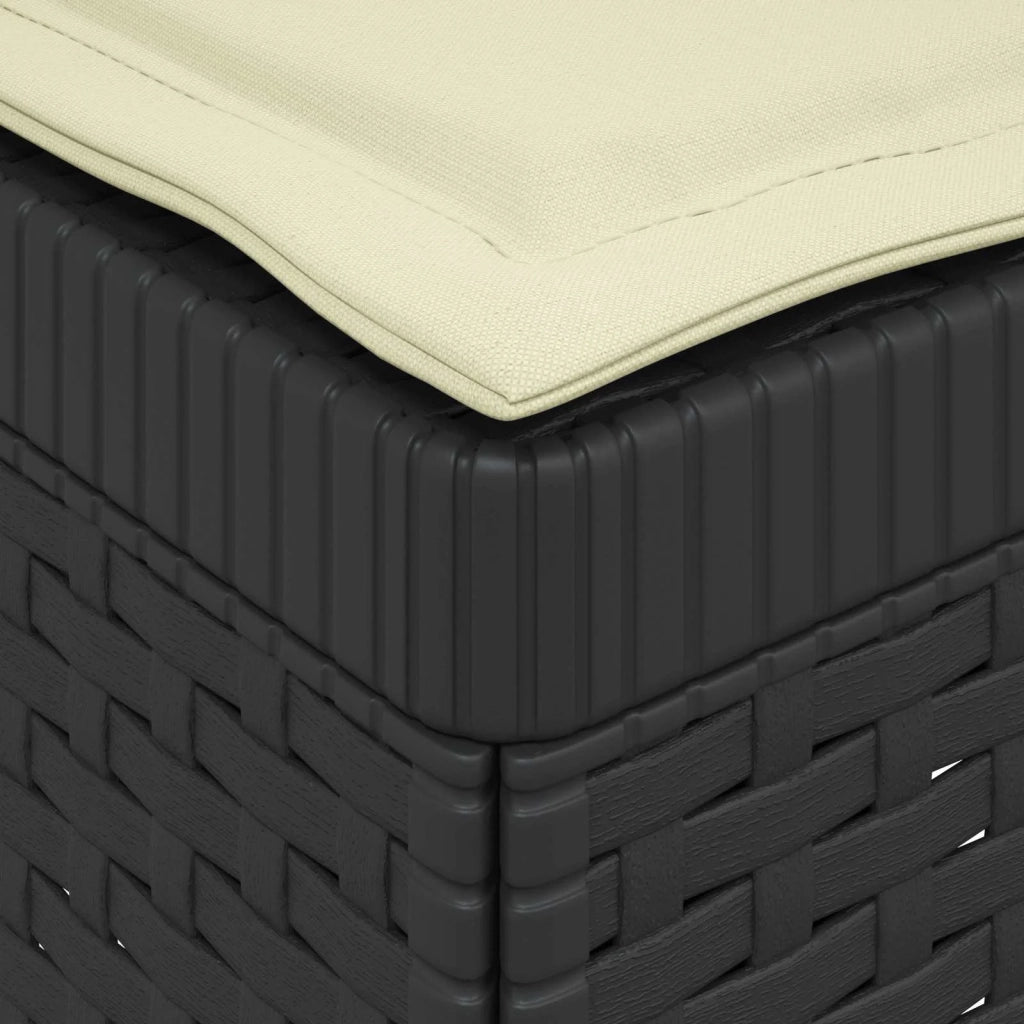 Divano da giardino 3 posti con cuscini in look rattan PP 8011960