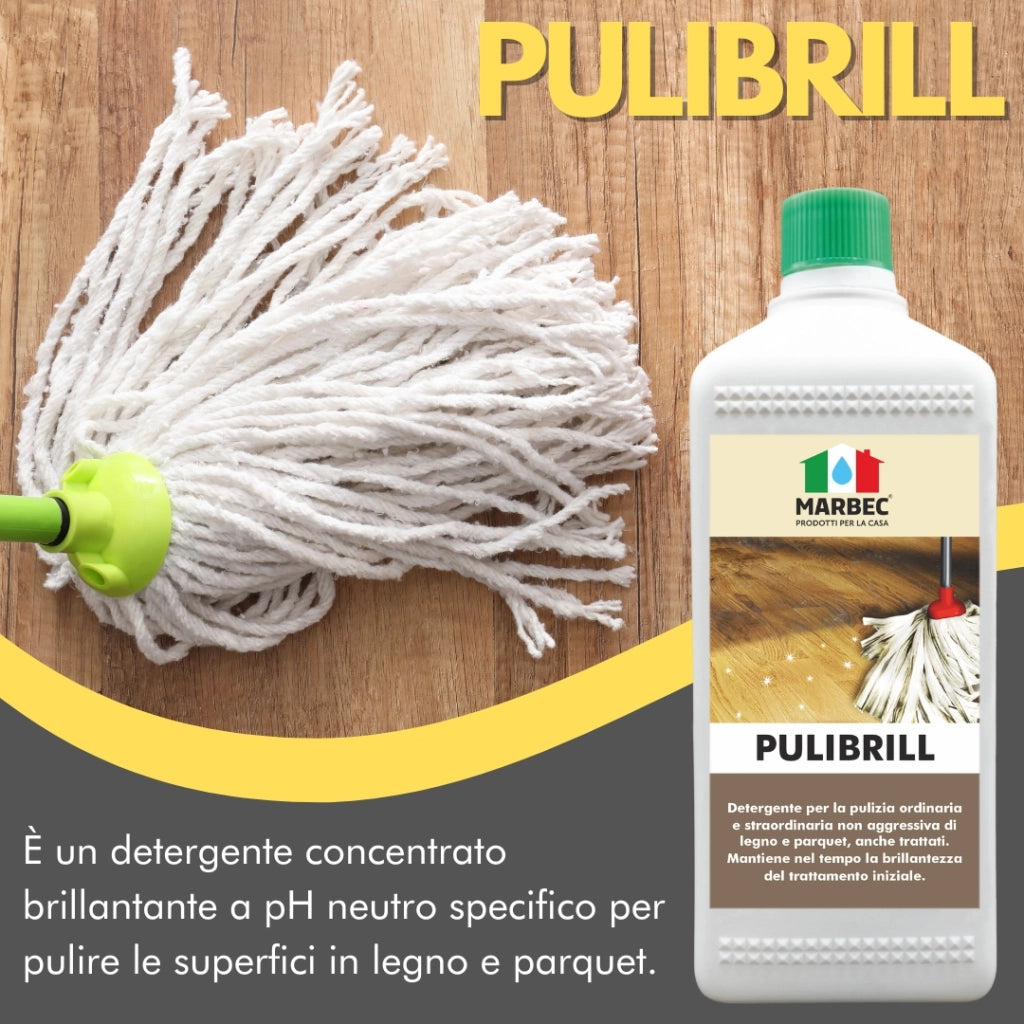 Come pulire il legno PULIBRILL   1LTx6Pz