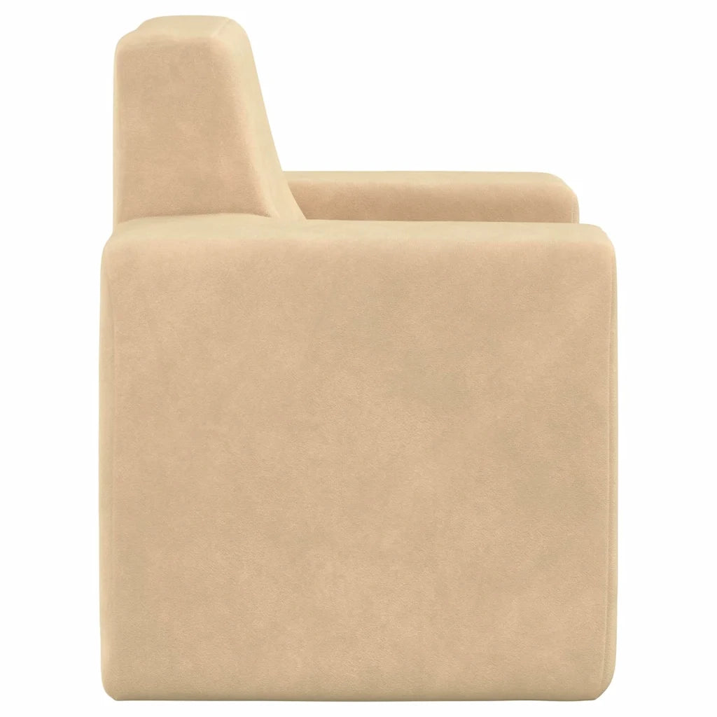 Divano per Bambini Crema in Morbido Peluche cod mxl 25735